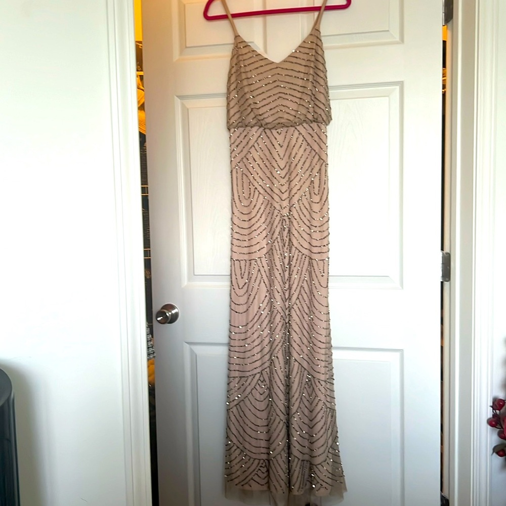 Adrianna Papell long sequined gown